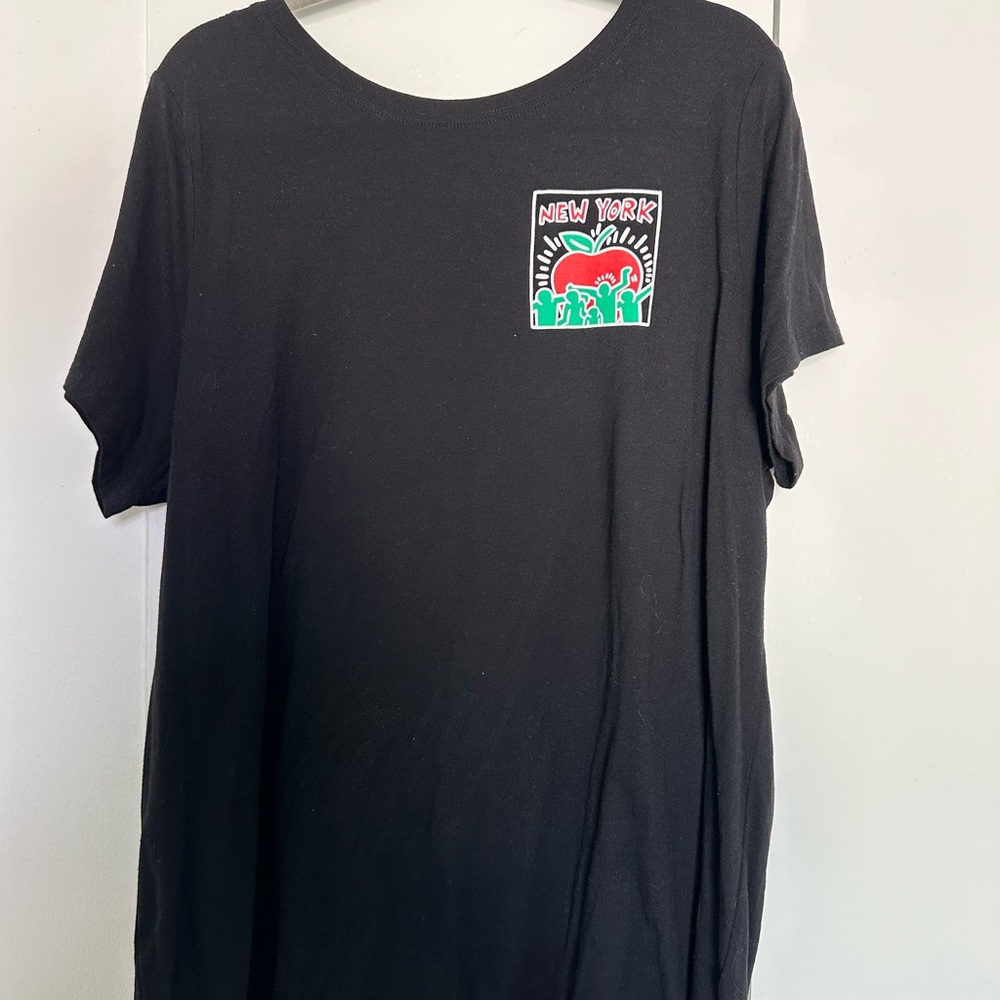Torrid x Ripple Junction Keith Haring Black T-Shirt with New York Graphic Size 3